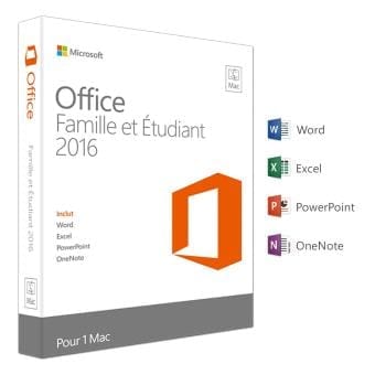 Office 2016 Famille et Petite Entreprise pour Mac