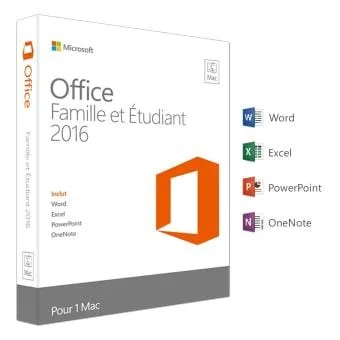 Office 2016 Famille et Petite Entreprise pour Mac